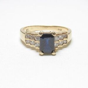 Estate BH EFFY SAPPHIRE DIAMOND RING